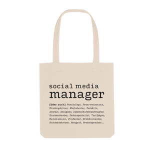 Social Media Manager oder auch... Stoffbeutel